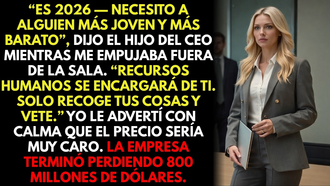 El hijo arrogante del CEO me despidió… Mi renuncia terminó costándoles $800 millones
