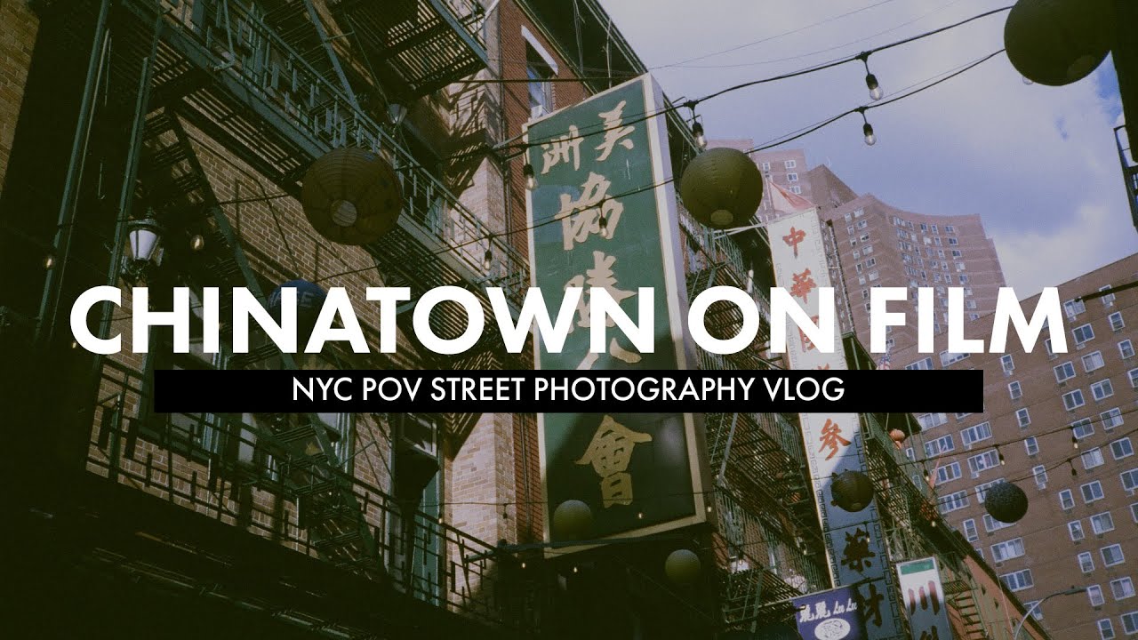 Film Photography in Chinatown NYC | POV Street Photography Vlog | Nikon L35AF + Lomochrome Color 92'