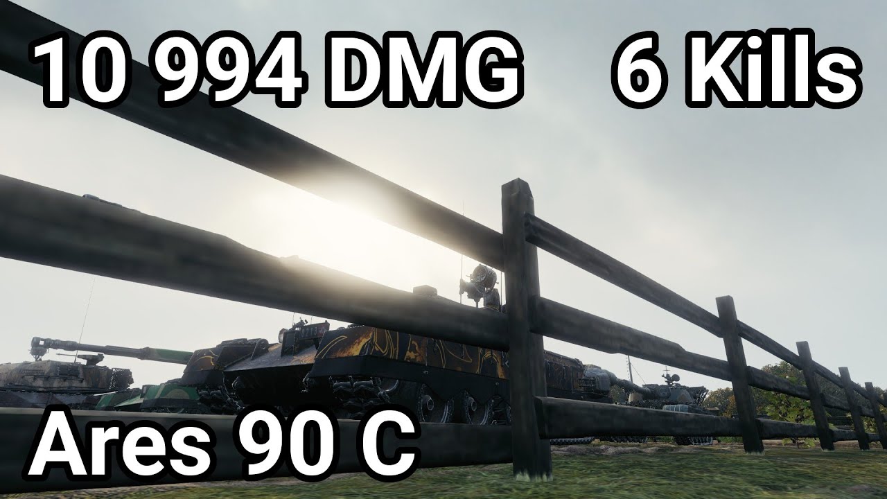 ARES 90 C: 11K DAMAGE 6 KILLS - RELENTLESS AUTOCANNON RAIN | WoT