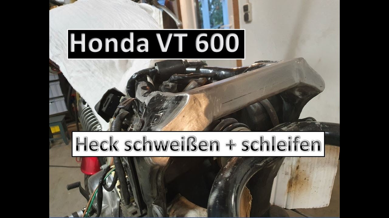 Bobberumbau | Heck schweißen & schleifen | Honda VT600 Shadow