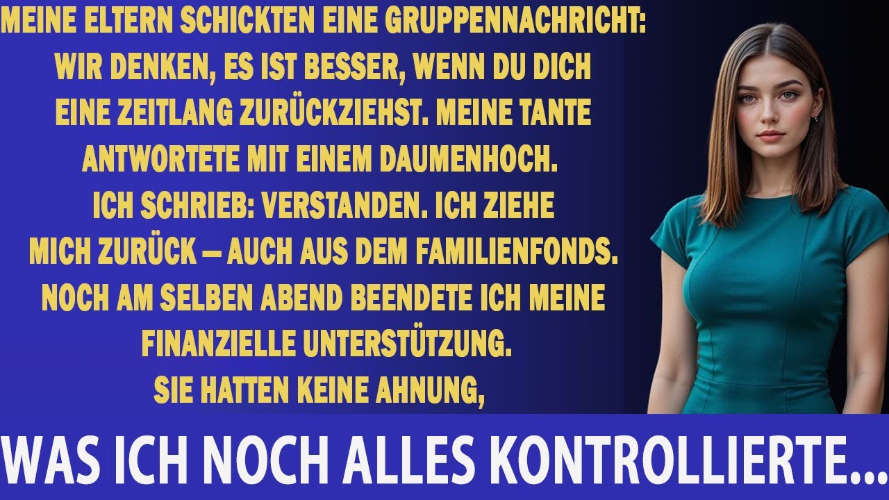 MEINE ELTERN SCHRIEBEN: HALT DICH RAUS – DOCH TANTCHENS ANTWORT SCHOCKIERTE ALLE
