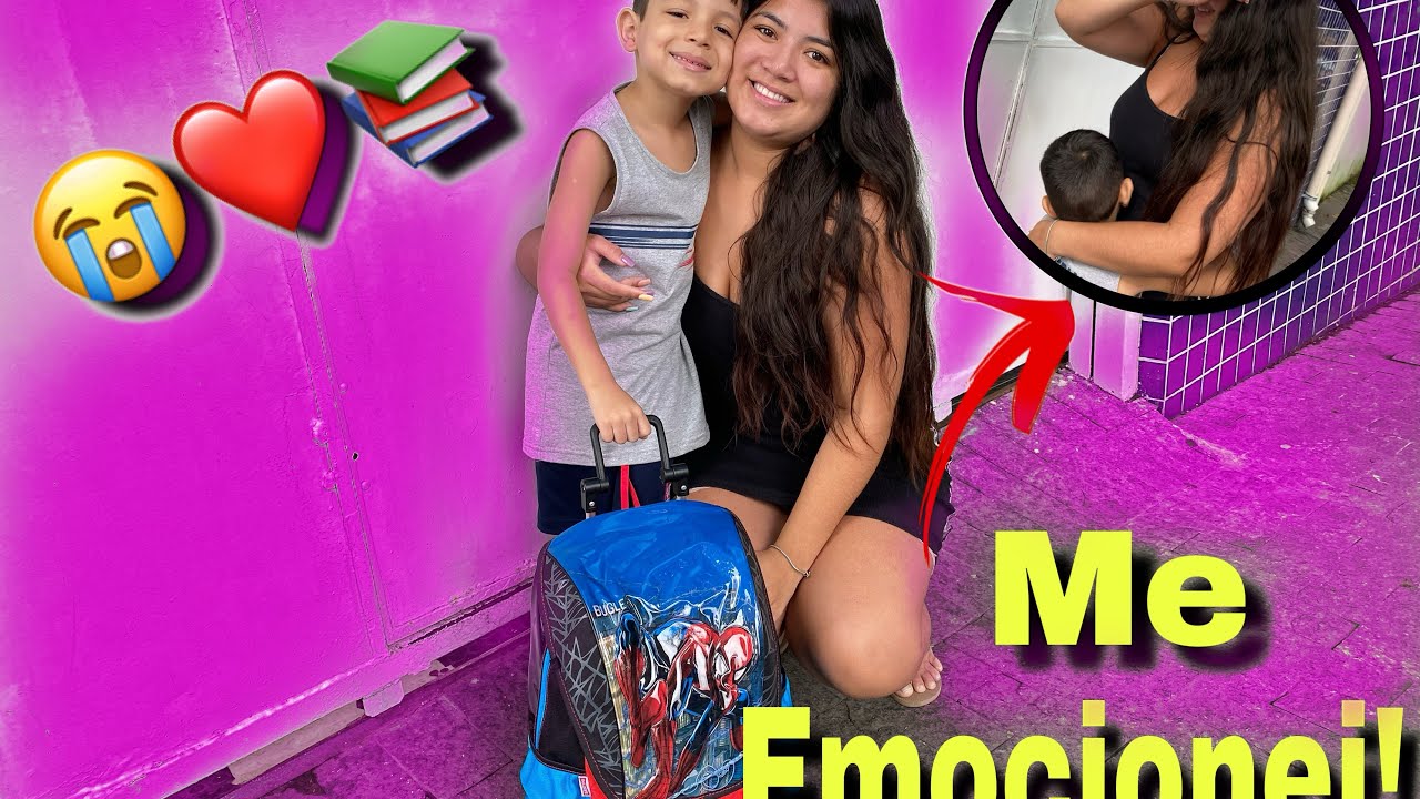 PRIMEIRO DIA DE AULA DO BRYAN- ME EMOCIONEI!