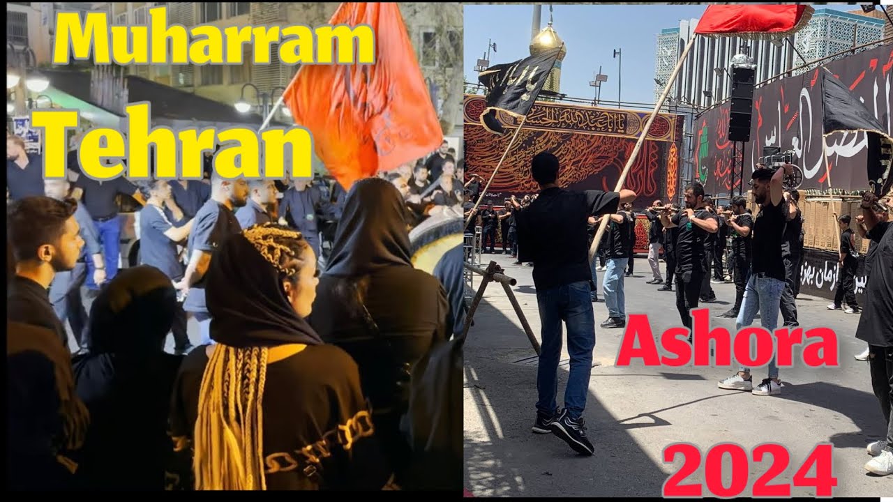 Ashora in IRAN 🇮🇷 Muharram 2024 Amazing And  shocking How do Iranian s mourn#citywalk #muharram