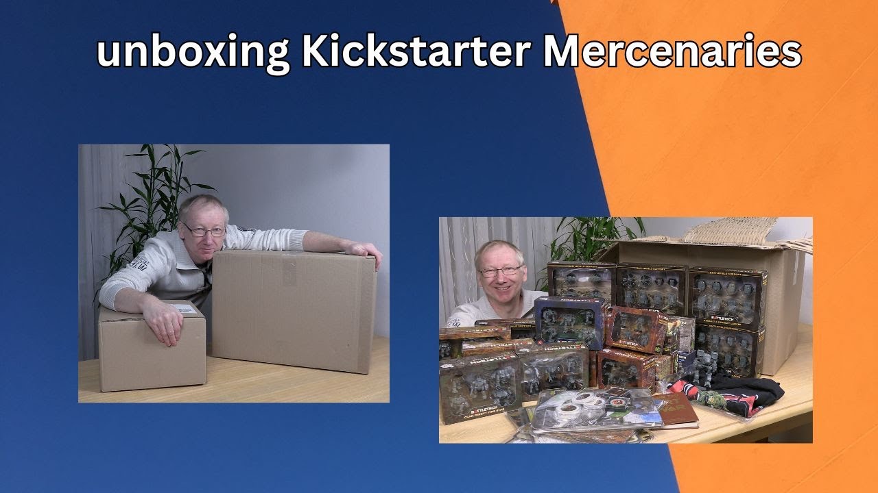 unboxing Kickstarter Mercenaries Regiment