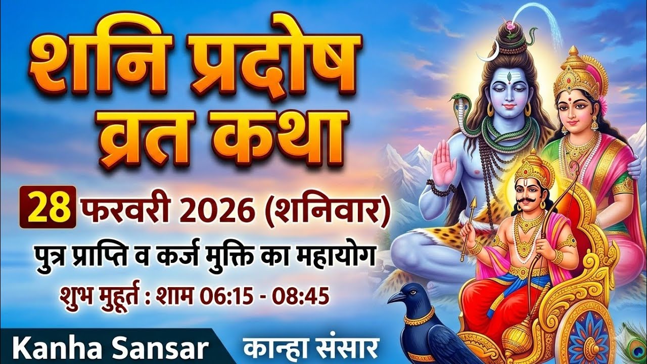 फरवरी 2026 प्रदोष व्रत कब है? | Pradosh Vrat 2026 Date and Time | प्रदोष व्रत कथा