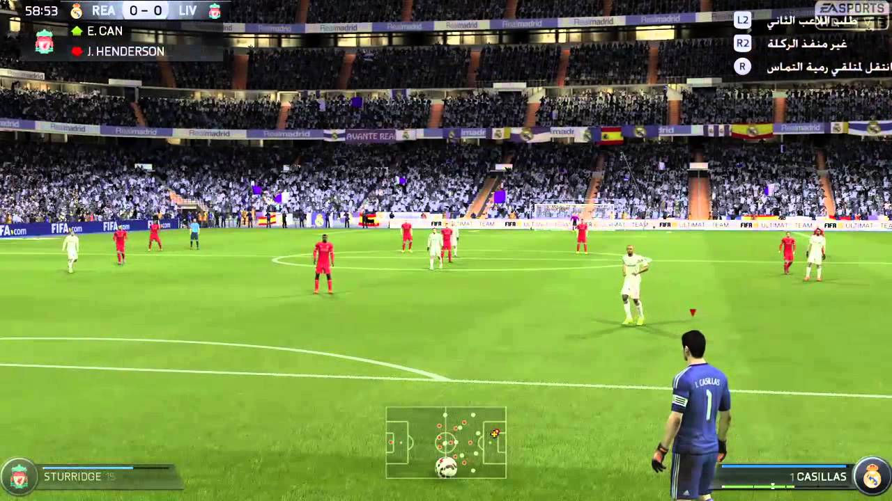 فيفا 15 ريال مدريد وليفربول بلايستيشن 4 | (PS4) Fifa 15 Real Madrid VS Liverpool