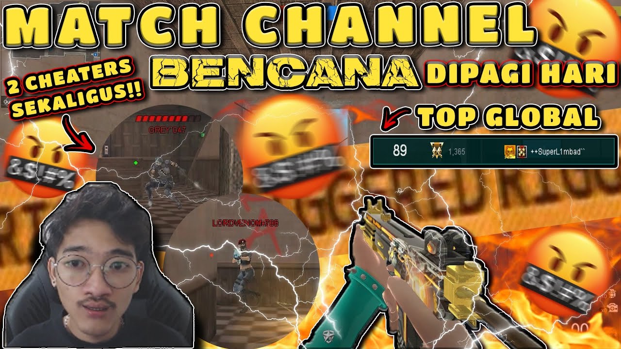 TOP GLOBAL MATCH CHANNEL LAWAN 2 CHEATERS SIAPA TAKUT ?! // Gameplay Point Blank Zepetto Indonesia