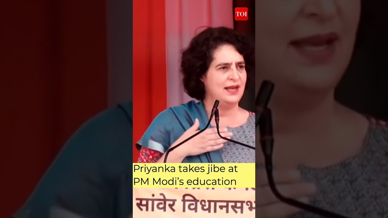 Priyanka Gandhi takes jibe at PM Modi&rsquo;s educational degree