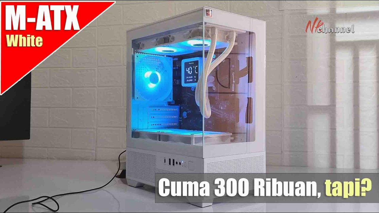 Ini sih murah banget | Casing MATX Kecil Mungil dapet bonusan 3 Kipas ARGB! Gamdias GC9M Elite White