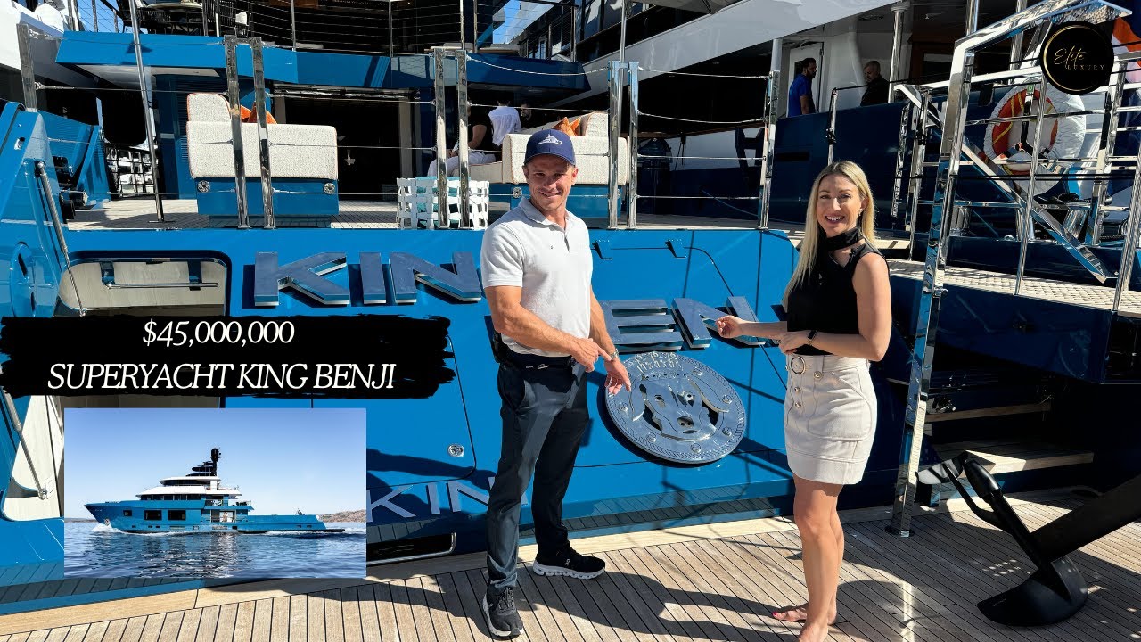 Captain's Tour: $45,000,000 KING BENJI at Monaco Yacht Show 2024