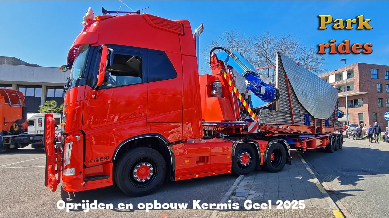 Palmenmarkt Kermis Geel oprijden en opbouw deel 2
