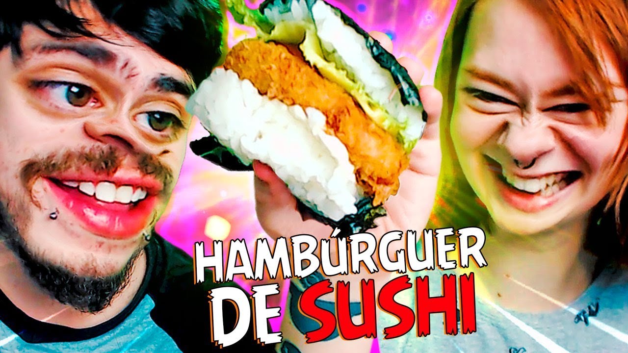 Provamos O HAMBÚRGUER DE SUSHI - Comidas BIZARRAS DO IFOOD
