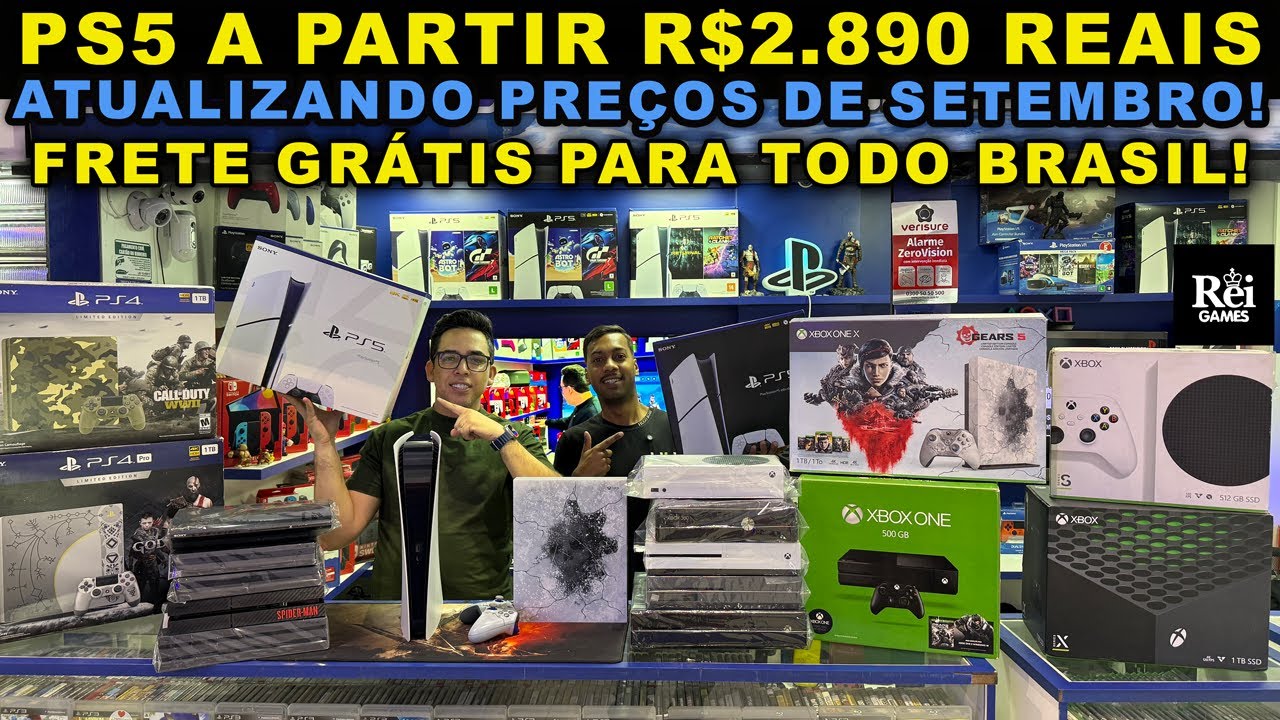 PS5 A PARTIR R$2.890 REAIS! ATUALIZANDO PREÇOS DE SETEMBRO COM FRETE GRÁTIS PARA TODO BRASIL!
