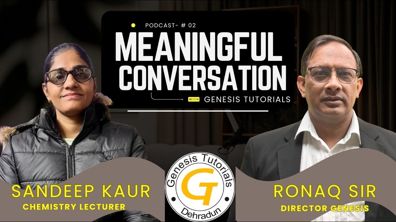Genesis Tutorials podcast-2|Student successJourney in Chemistry | Real Student Success Story
