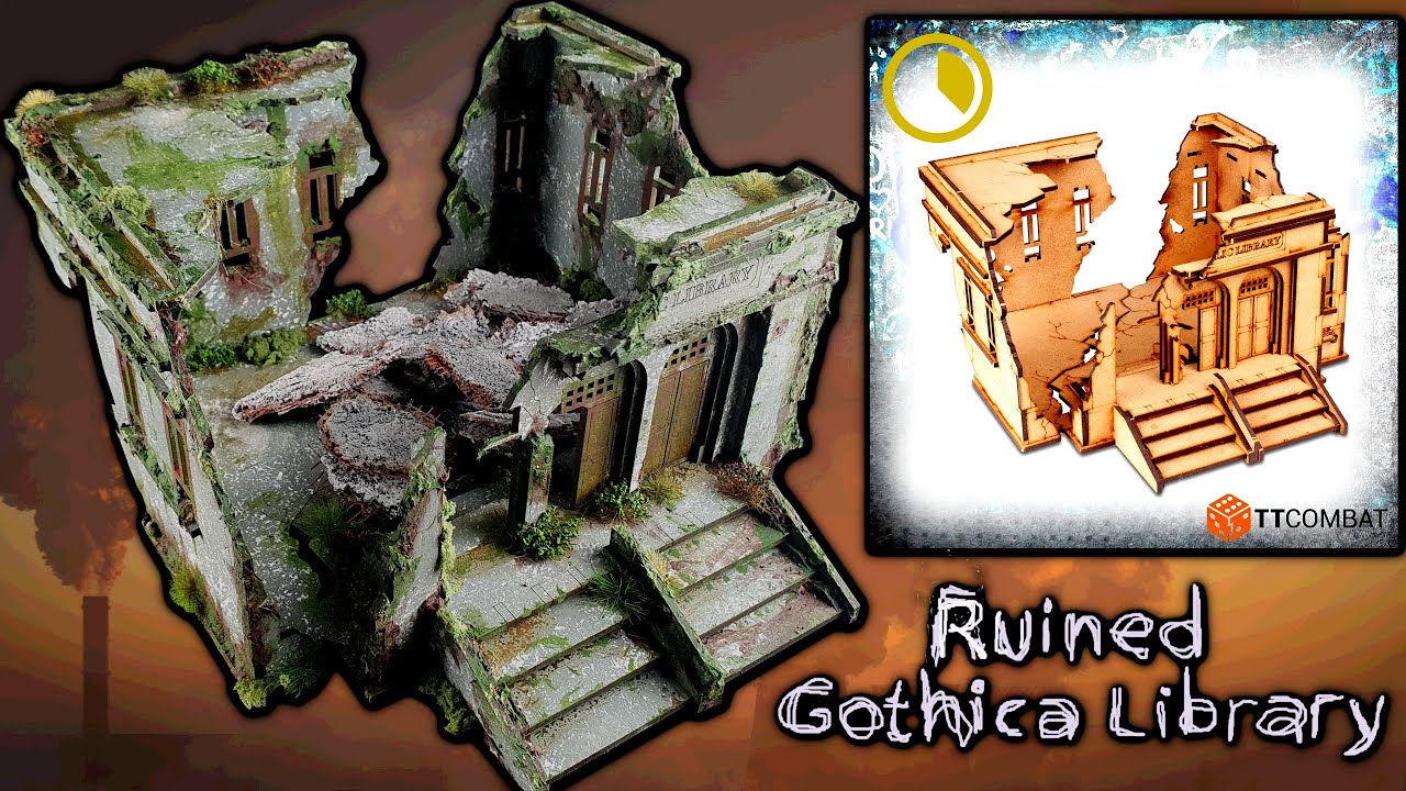 MDF Kit - TTCombat - Ruined Gothica Library