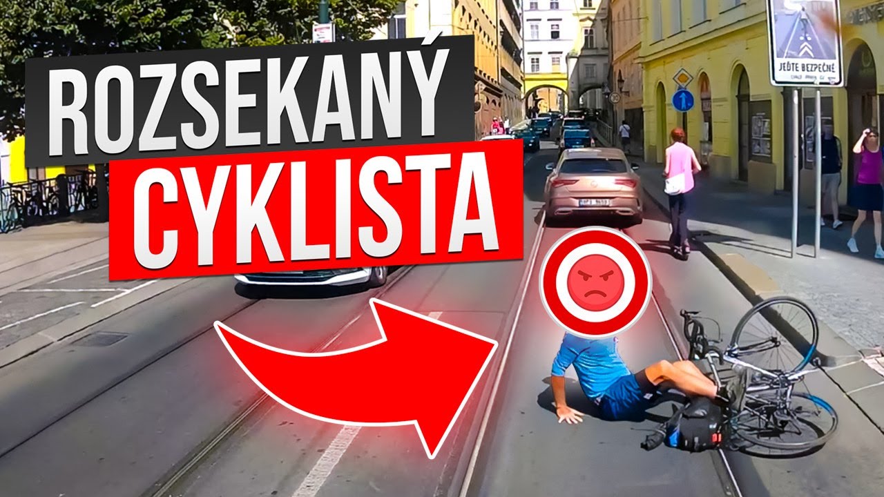 NEHODA Cyklisty, ŠÍLENEC v Dodávce a PROSTŘEDNÍČEK od Autobusáka - Perly Ze Silnic 148
