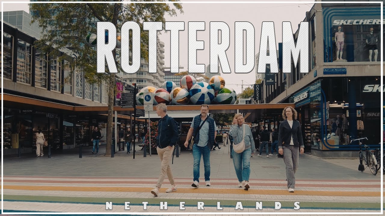 Must-See Rotterdam: Epic 4K Walking Adventure Downtown! Walking Tour Of City Center ROTTERDAM 2025