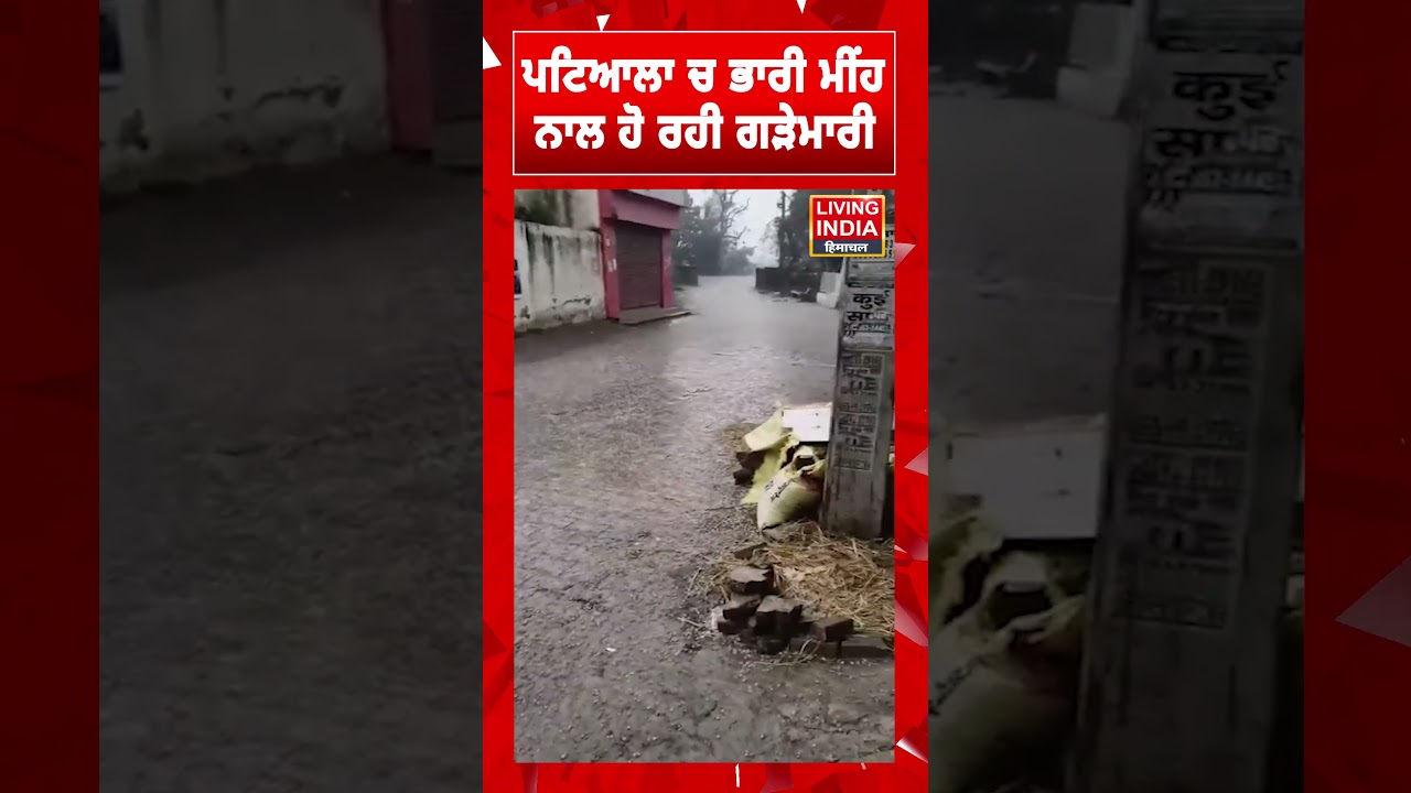 Patiala ਚ Heavy Rain ਨਾਲ ਹੋ ਰਹੀ ਗੜੇਮਾਰੀ | Punjab Weather