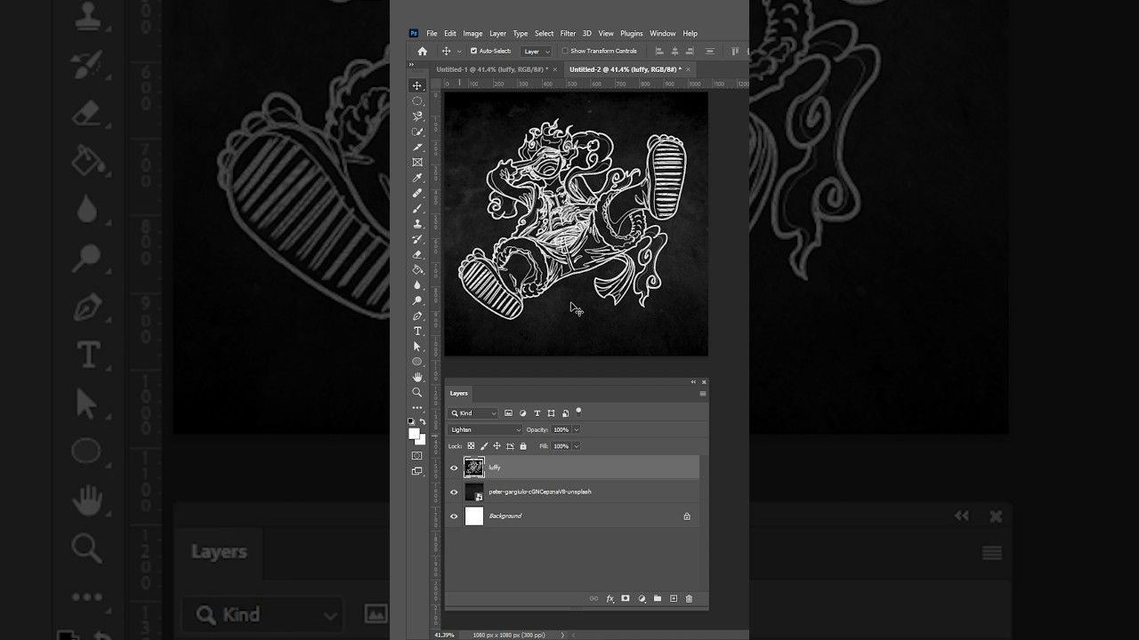 Quick tutorial on how to do chalk effect #tutorial #chalkeffect #photoshop #graphicdesigner