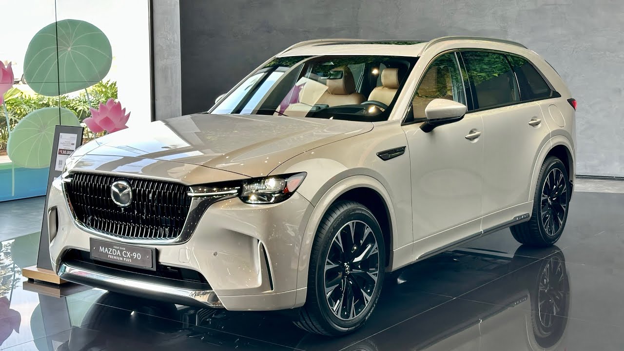 2024 Mazda cx90 premium plus Rhodium White Metallic Color Review