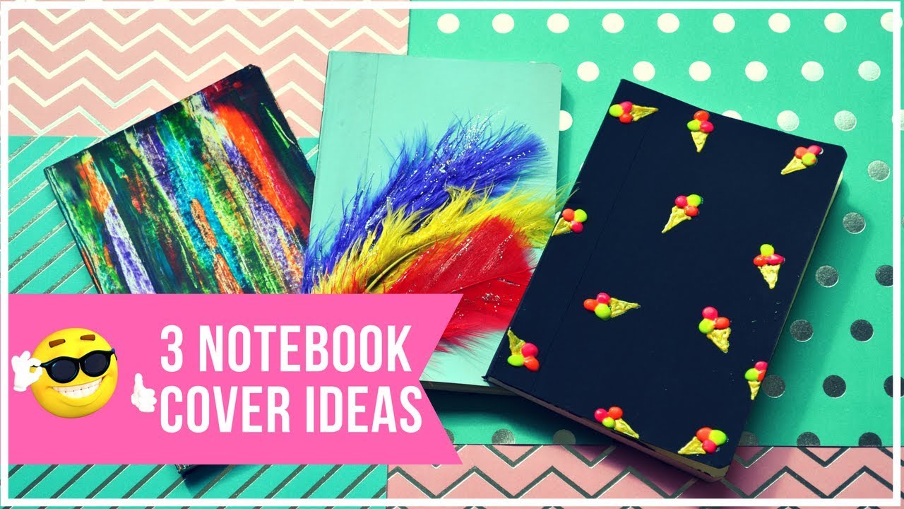 DIY 3 NOTEBOOK COVER IDEAS within 5 MINUTES I BACK TO SCHOOL DIY 2018 I Ep: 1