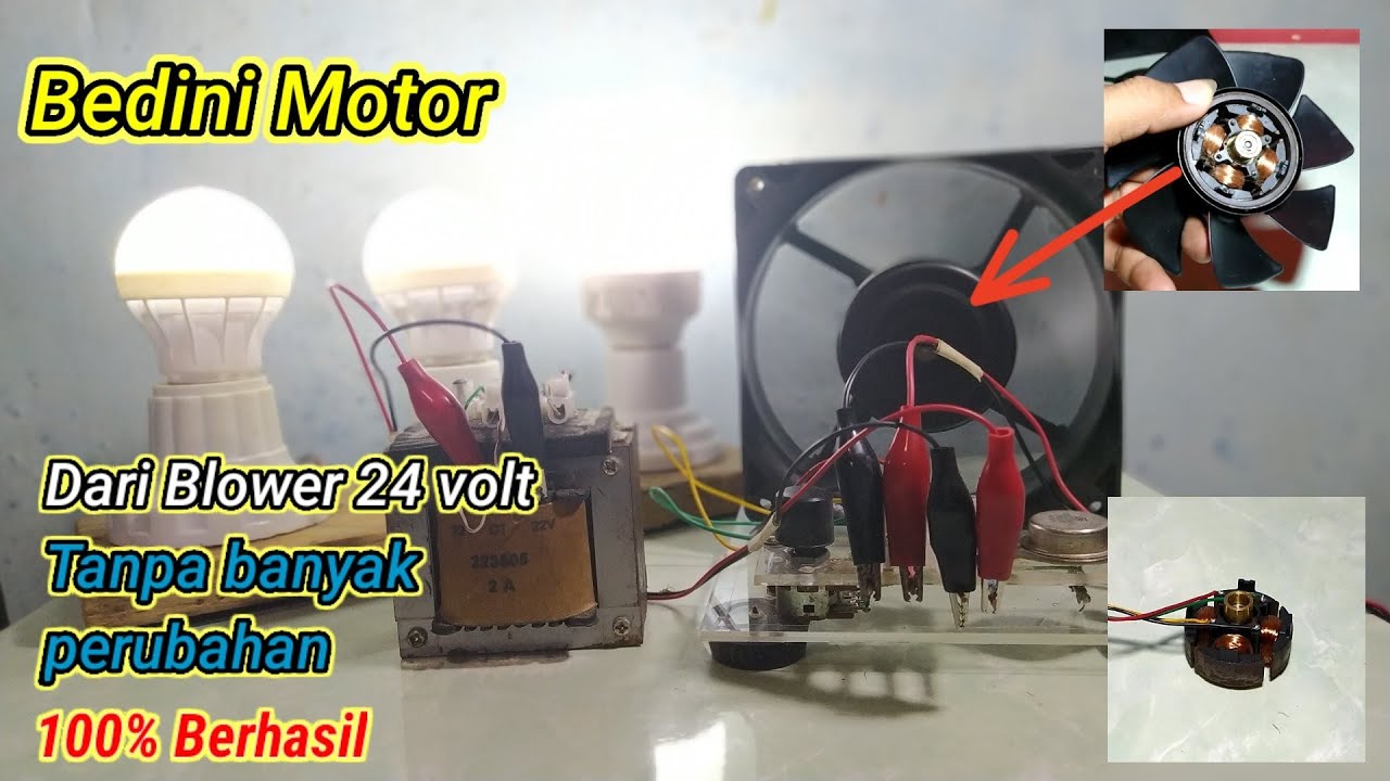 Membuat Bedini Motor dari Blower 24 volt
