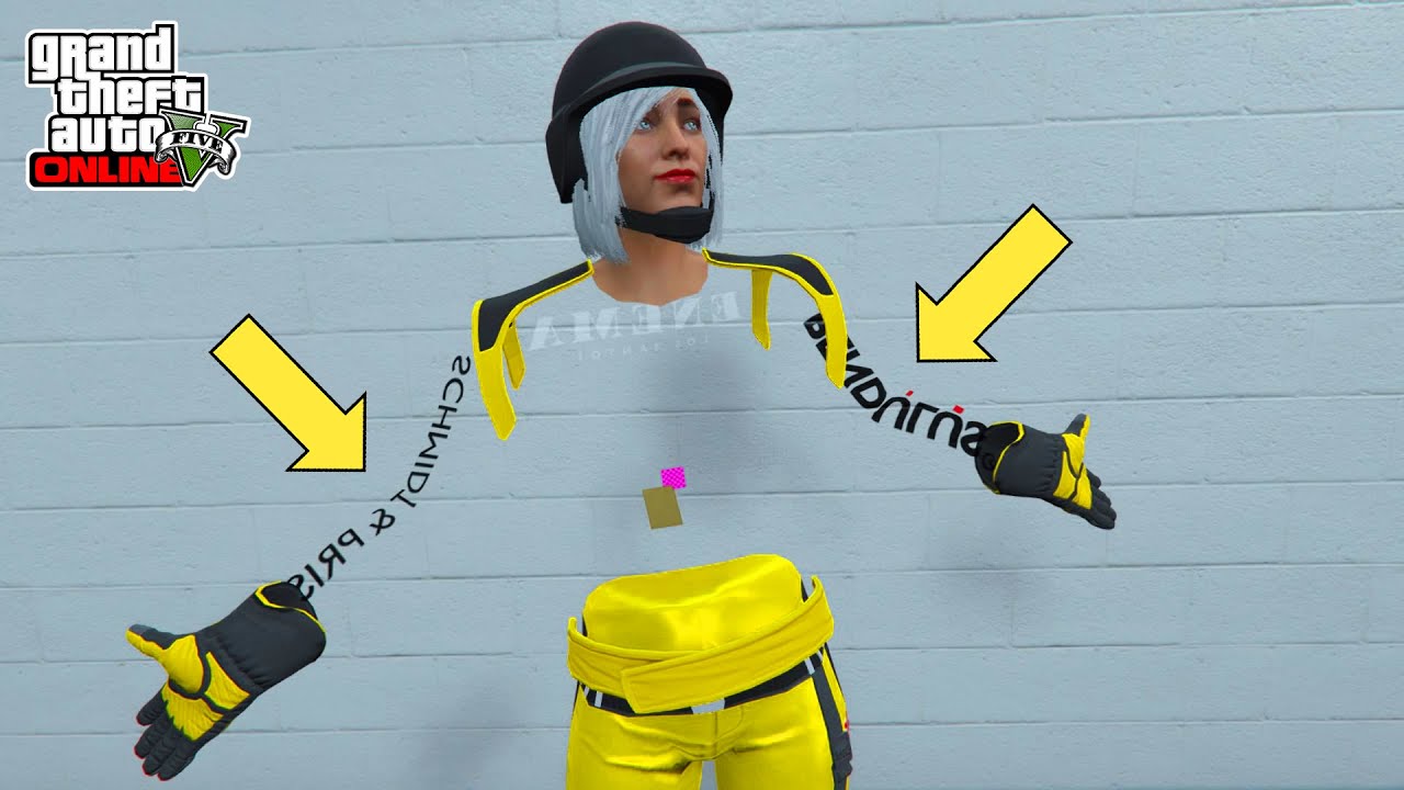 TENUE MODDER INVISIBLE + LOGO DE COURSE + GANTS DE COURSE SUR LE PERSO FEMININ | GTA 5 ONLINE