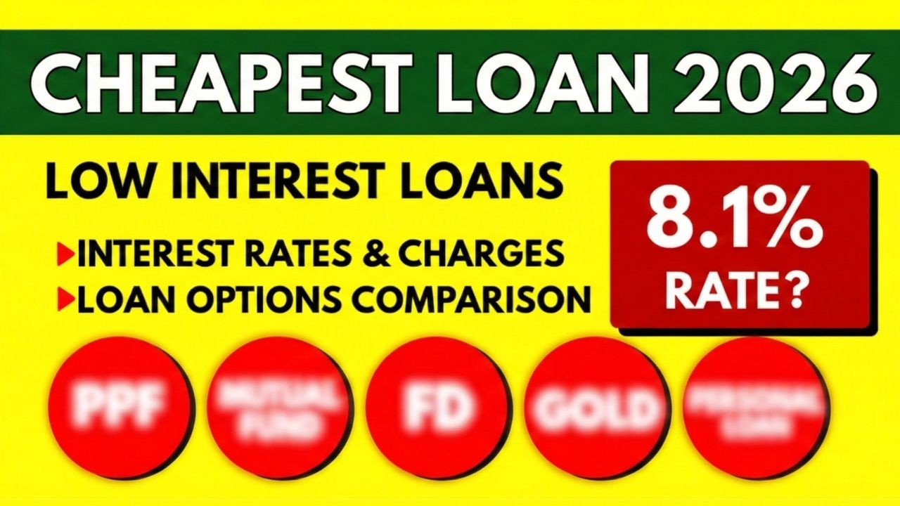 Which Loan is Cheapest in India Right Now? Low Interest Loans 2026