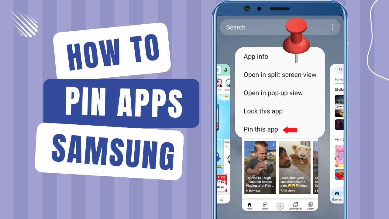 How to Pin an App to the Screen on Samsung Galaxy