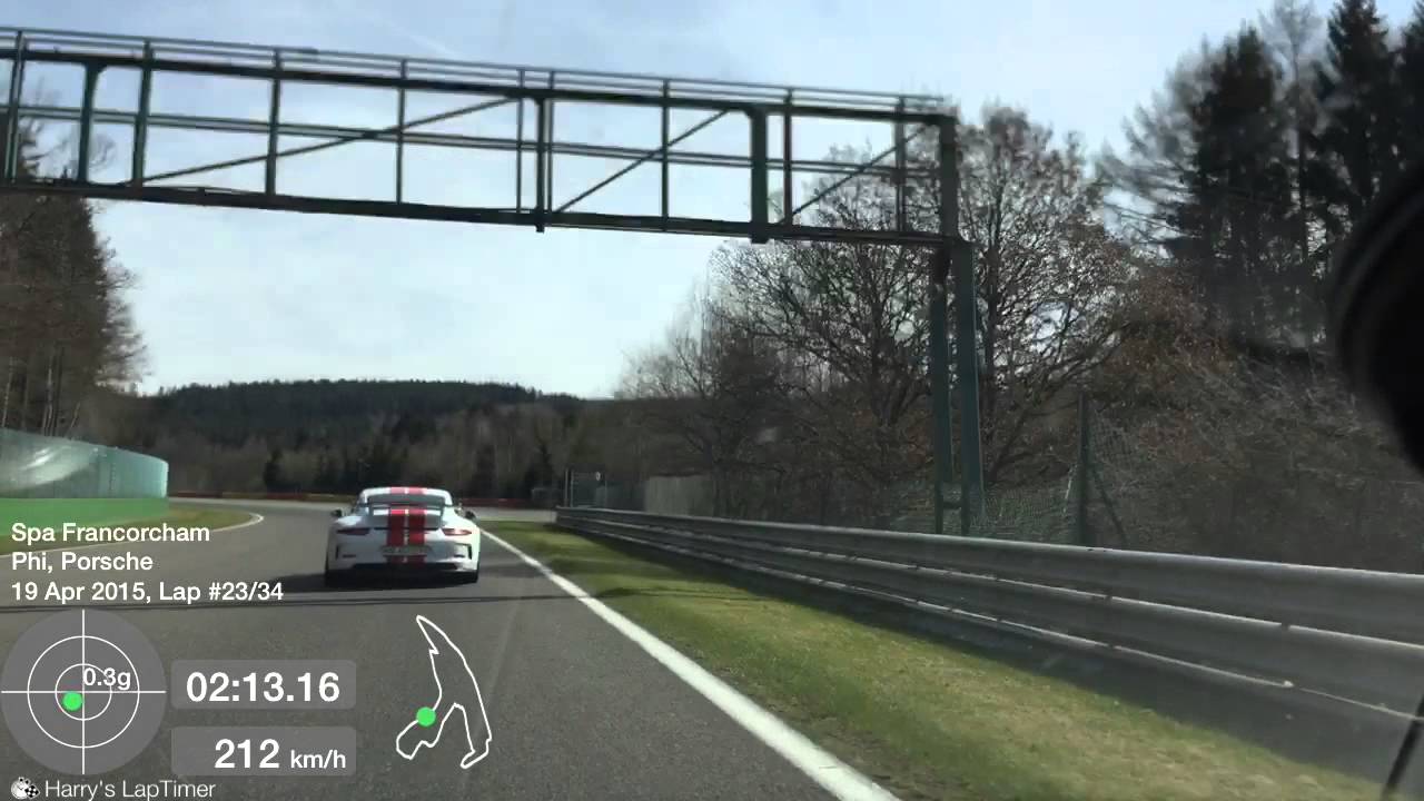 Spa Francorchamps Porsche 997 Turbo 2mn42.56