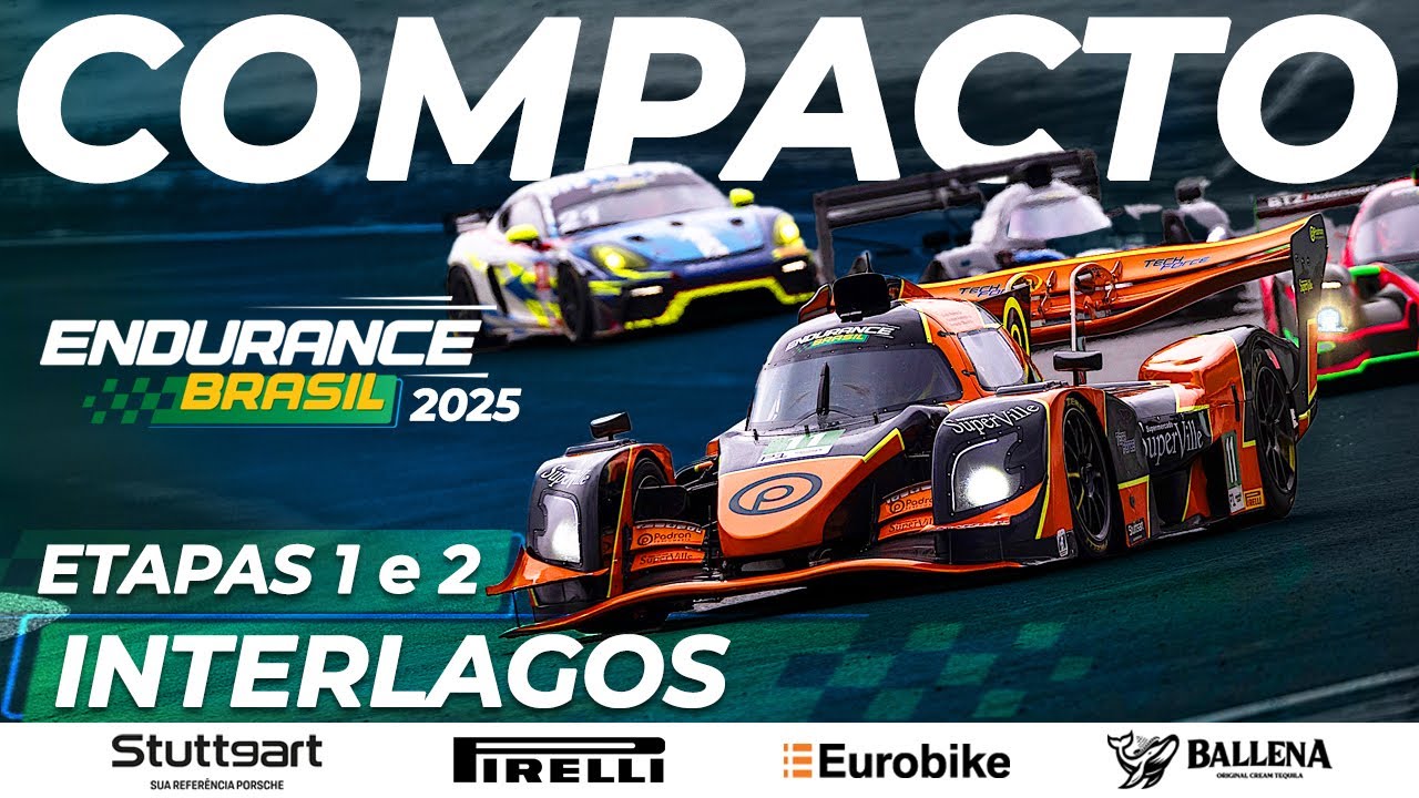 ENDURANCE BRASIL 2025 : COMPACTO das Etapas 1 e 2 em Interlagos. Os Carros Mais Rápidos do Brasil!