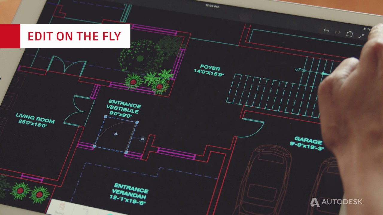 Autocad Mobile - Drawing Editing Tools