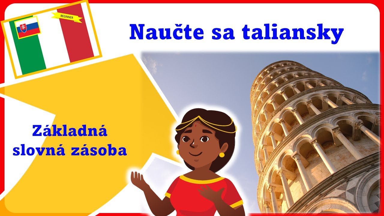 01 - Základná slovná zásoba - Naučte sa taliansky