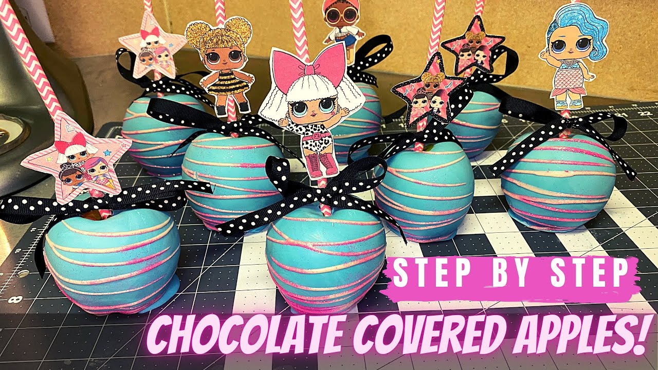 Яблоки в шоколаде в карамели | LOL Surprise Party Favors