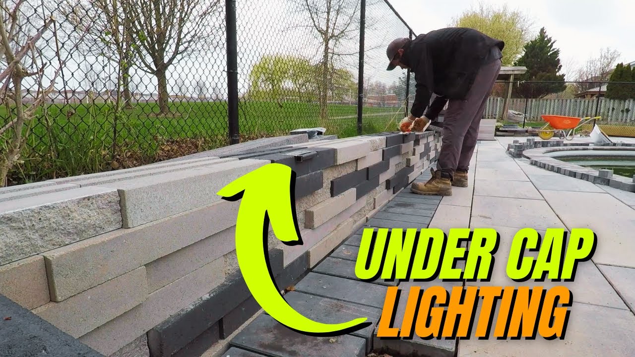 Hardscape Lighting Design for a Retaining Wall