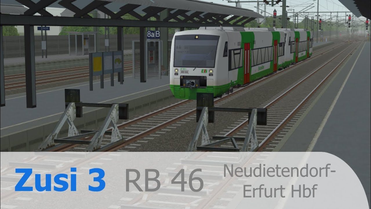 Zusi 3 / Mit der Süd Thüringen Bahn von Neudietendorf nach Erfurt Hbf / '015