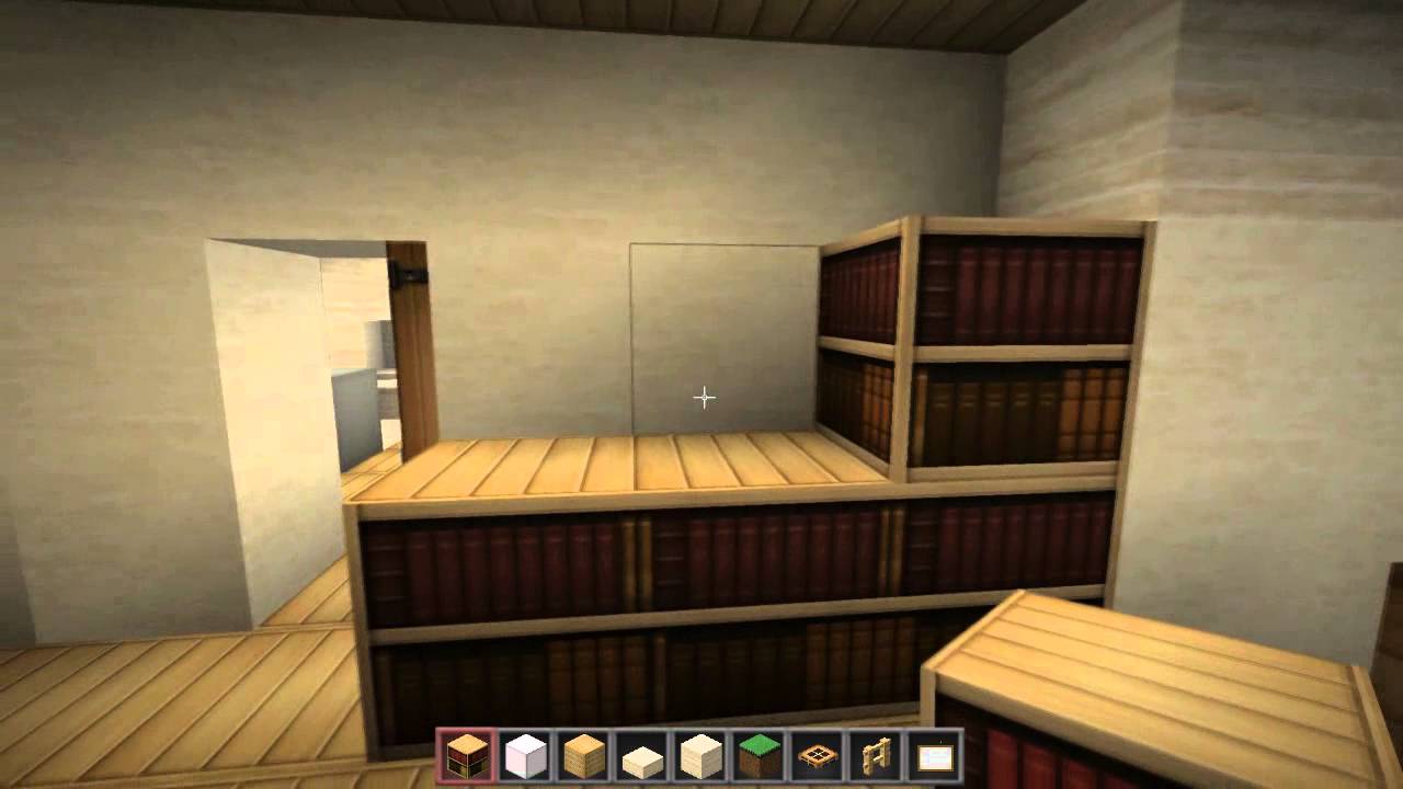 Minecraft p&aring; dansk: Eps 3 af mit sandstone hus - Indretningen