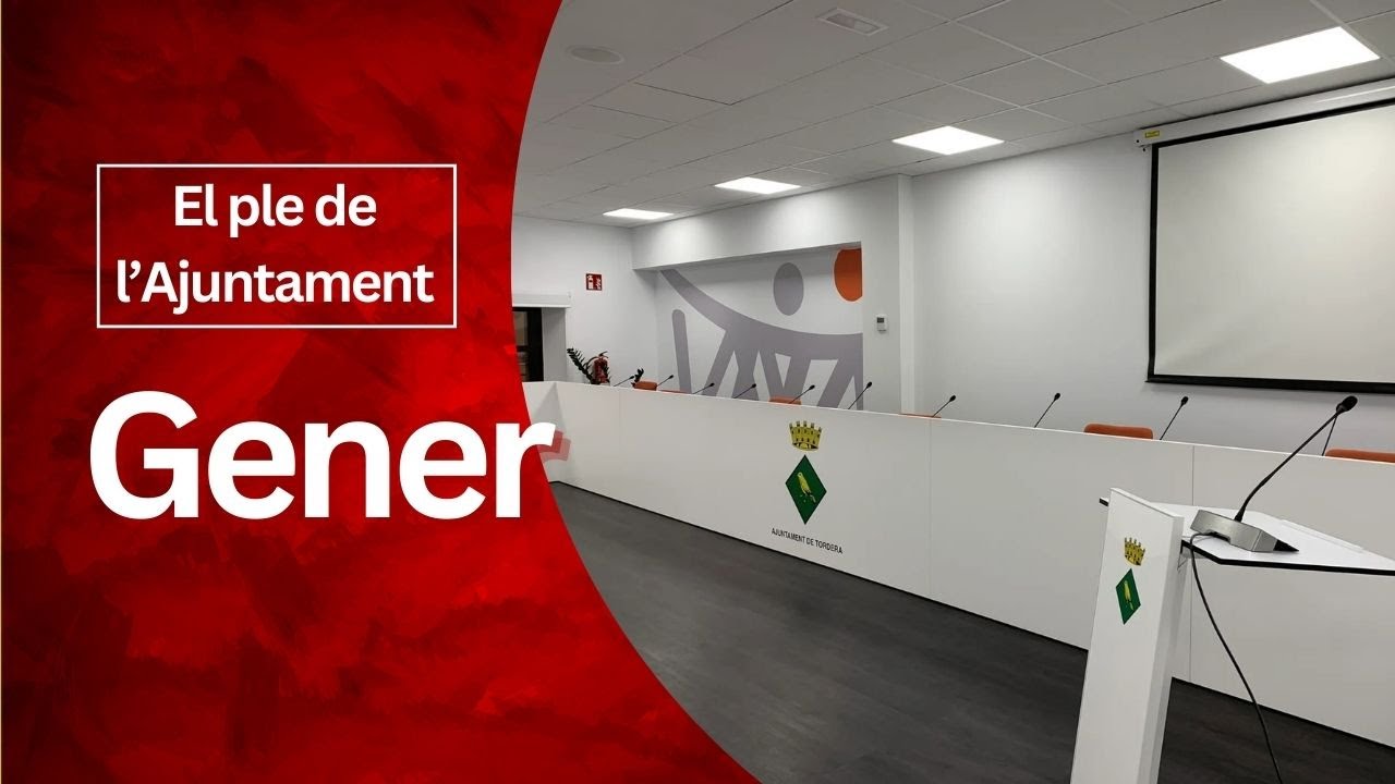 Ple de l'Ajuntament de Tordera 29/01/2025