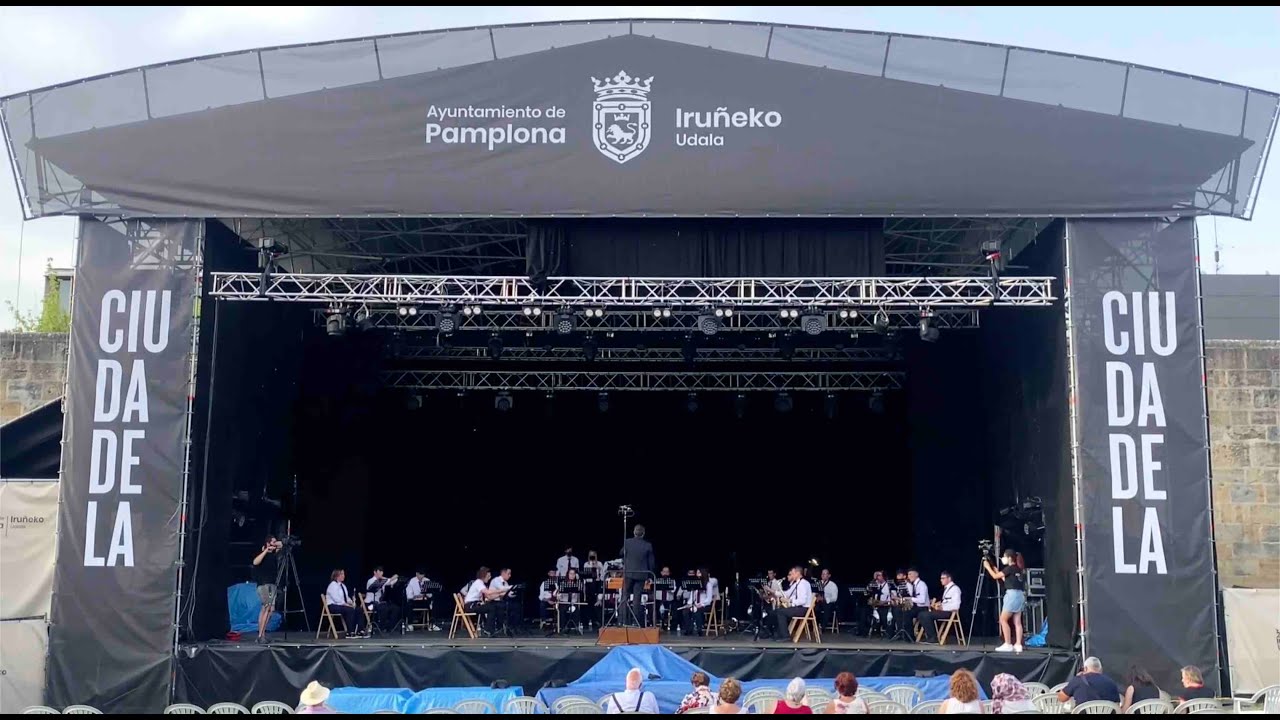 Banda Municipal de Música de Azagra. 11/07/21. La Ciudadela (Pamplona)