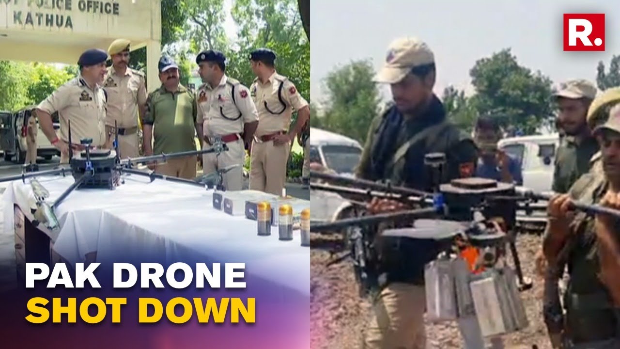 Drone With Payload Recovered Near India-Pak Border, Kathua; Surveillance Forces Shoot It Down