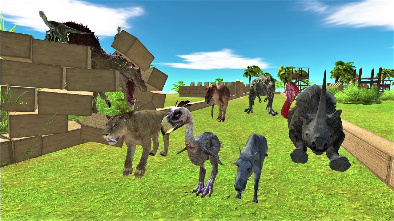 Prehistoric mammals challenge. Don't get caught by dinosaurs | Animal Revolt Battle Simulator