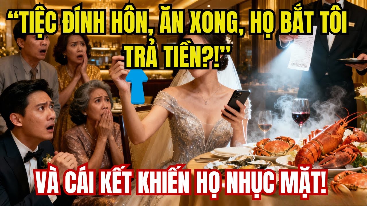 Tôi Ăn Tiệc Mừng Đính Hôn, Bị Bắt Trả Tiền Và Cái Kết Nhục Mặt|Truyện Gia Đình