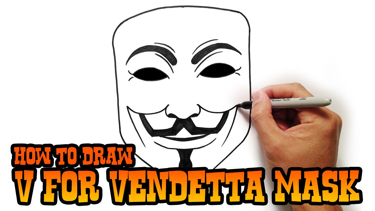 Learn to Draw V for Vendetta Character | Drawing Lesson
