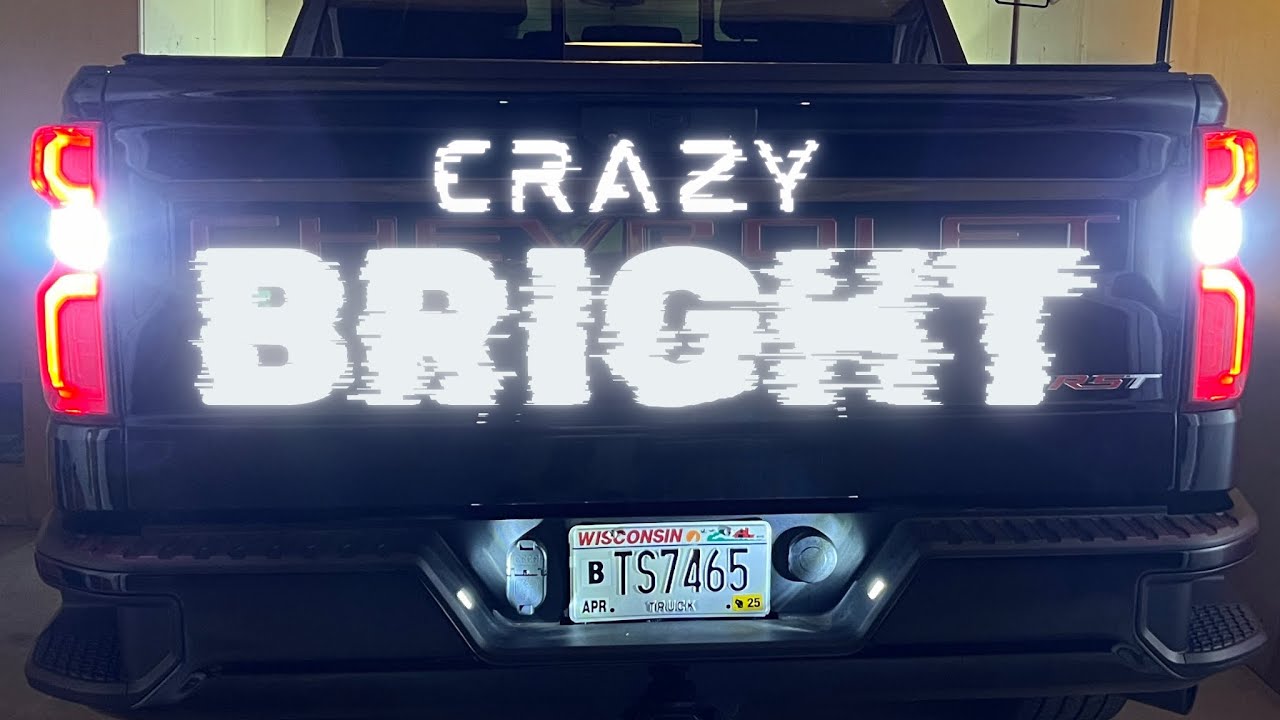 2019 Silverado LED reverse lights and license plate lights upgrades