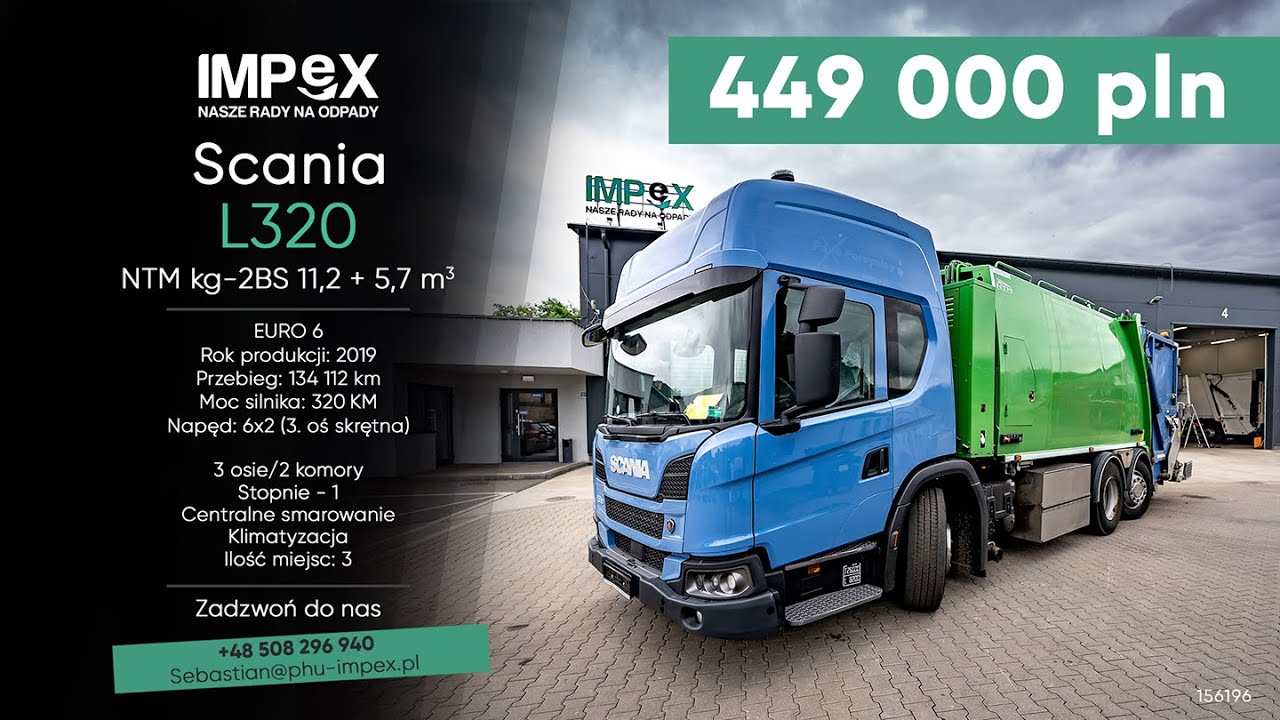 Scania L320 NTM kg-2BS 11,2 + 5,7 m3