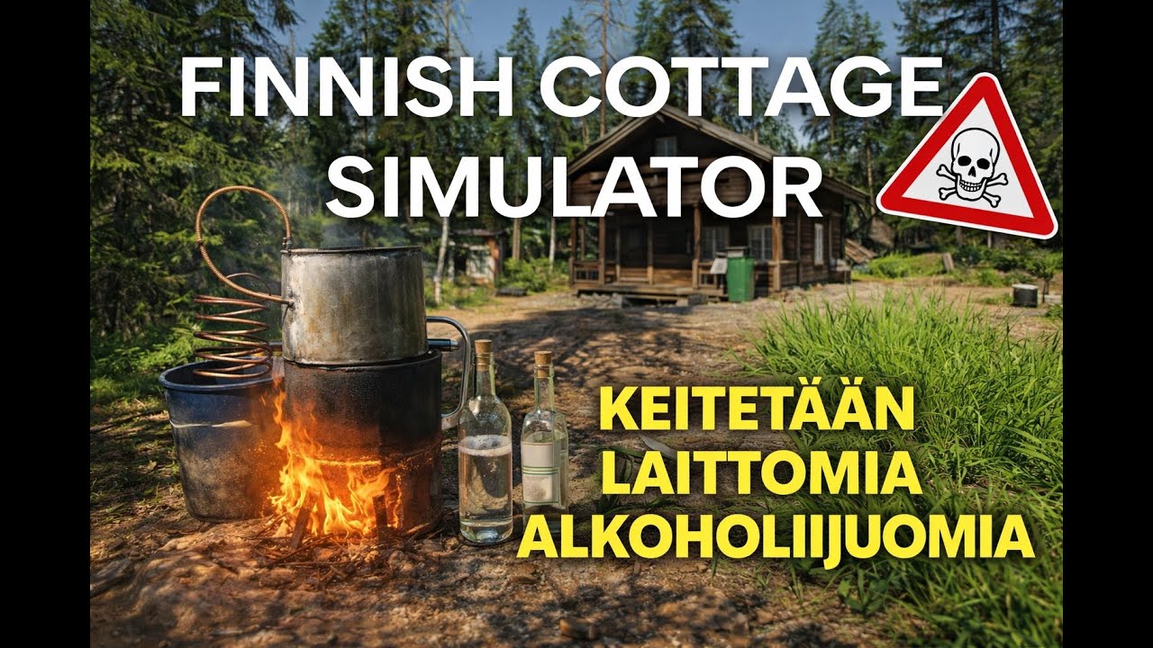 #finnishcottagesimulator Aloitetaan pimeän ja laittoman viinan keittäminen