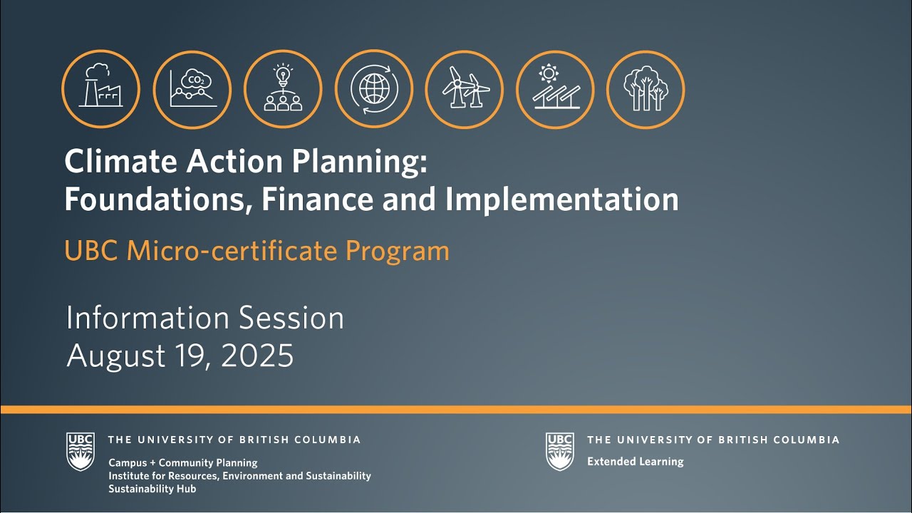Climate Action Planning: Foundations, Finance and Implementation | Program Overview| August 19, 2025