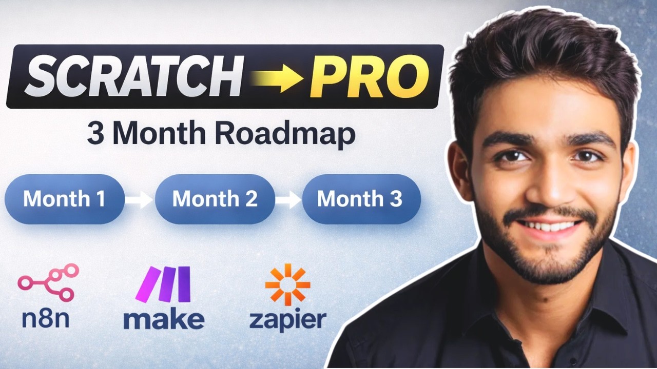 Если бы мне пришлось изучать автоматизацию с помощью ИИ с нуля, я бы сделал ВОТ ЭТО (дорожная кар...