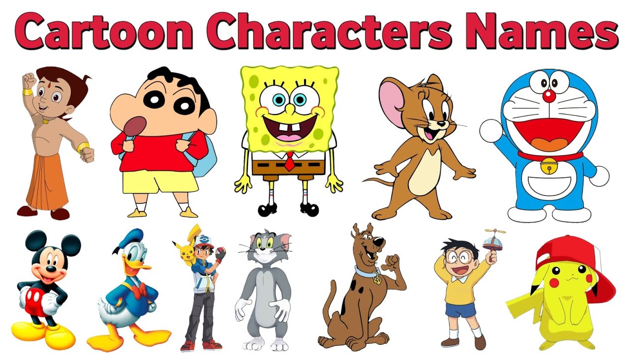 👶 20 Cartoon Characters Name in Hindi | Kids Learning Video | Cartoon Names for Kids l little pop tv