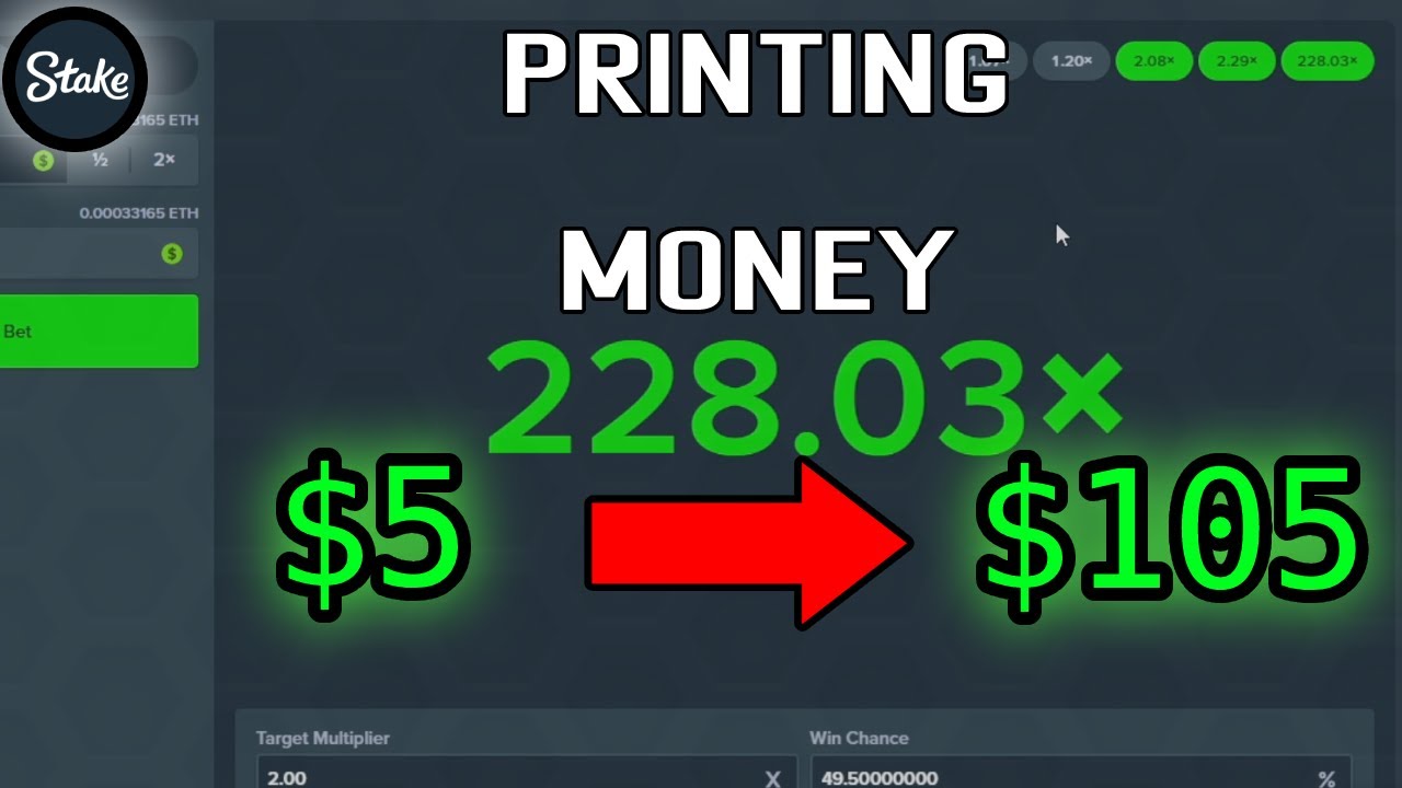 How I turned ¢0.99 into $100... (STAKE PRINTING MONEY)